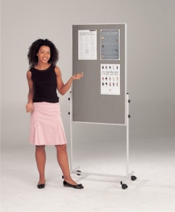 Combi Mobile Information Whiteboard / Noticeboard
